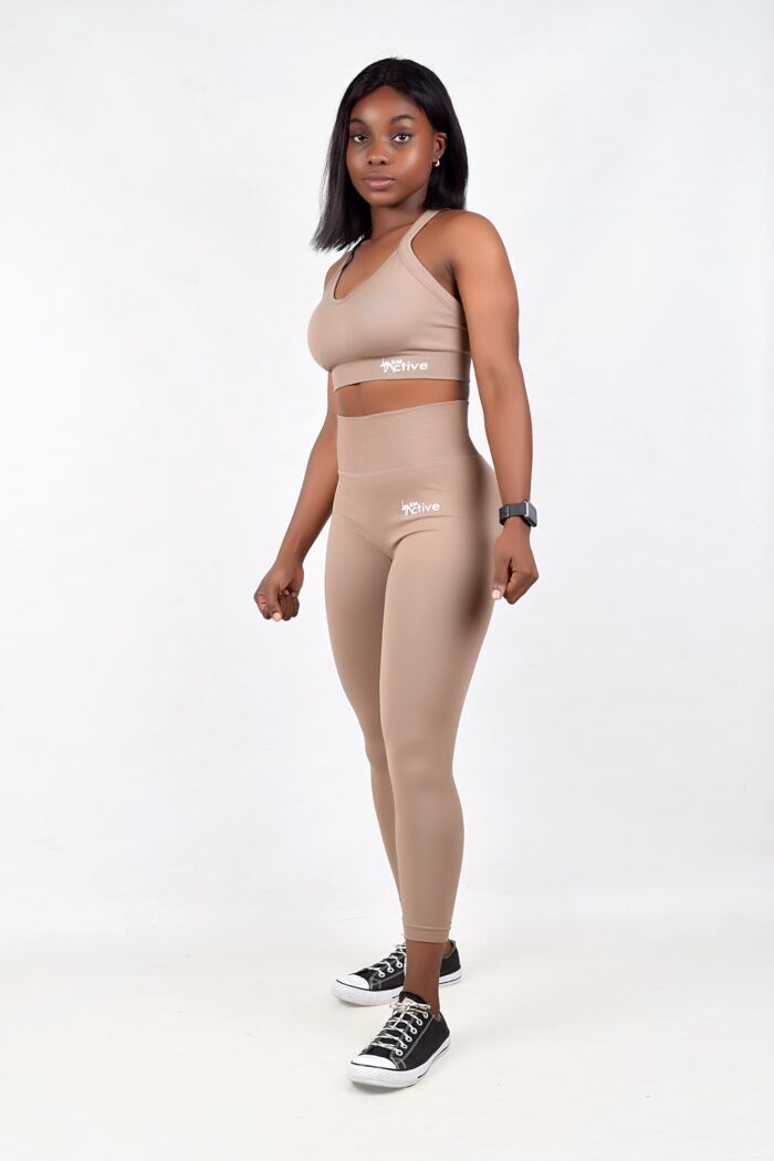THE REVIVE 2.0 SCRUNCH SET - COCOA 2 PIECES